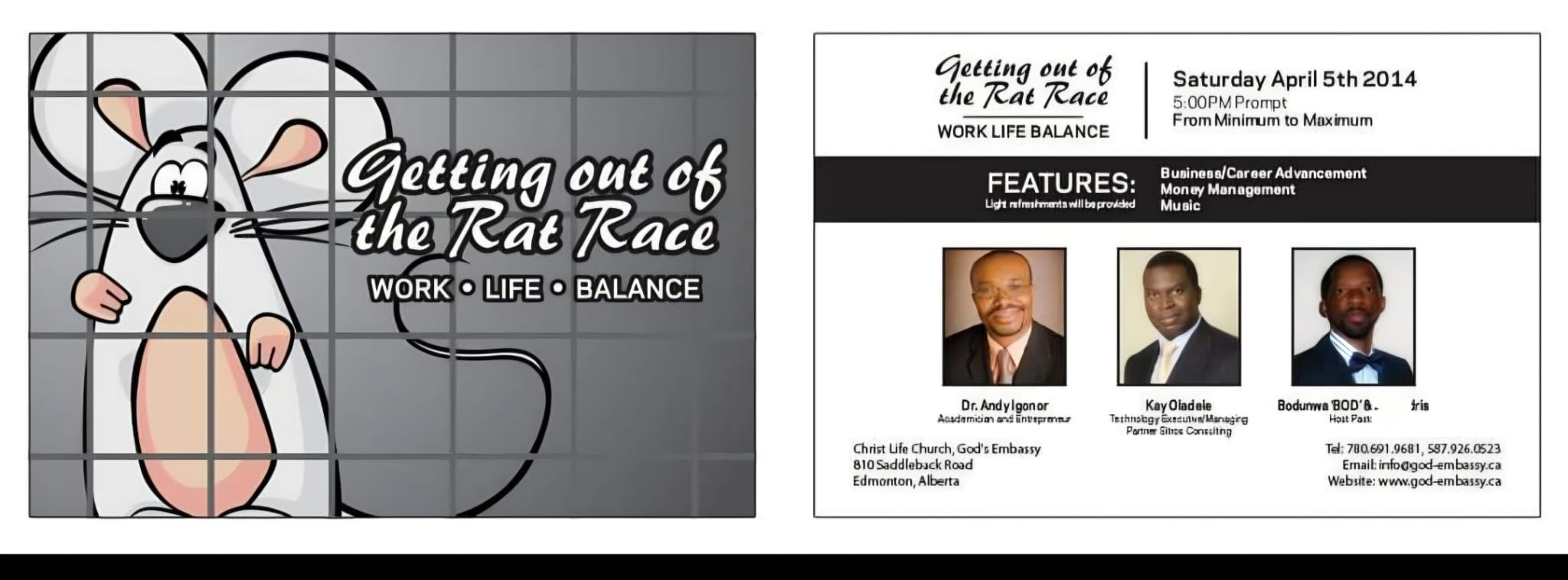 Getting Out of the Rat Race Flyer