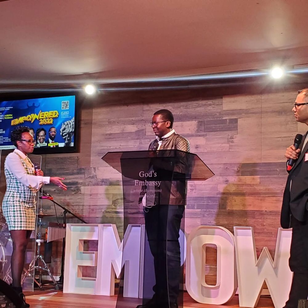Speakers on stage at EMPOWERED