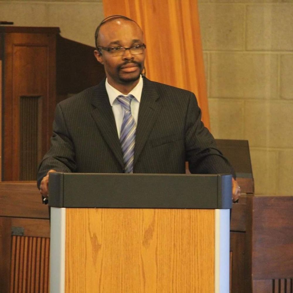 A speaker at the podium