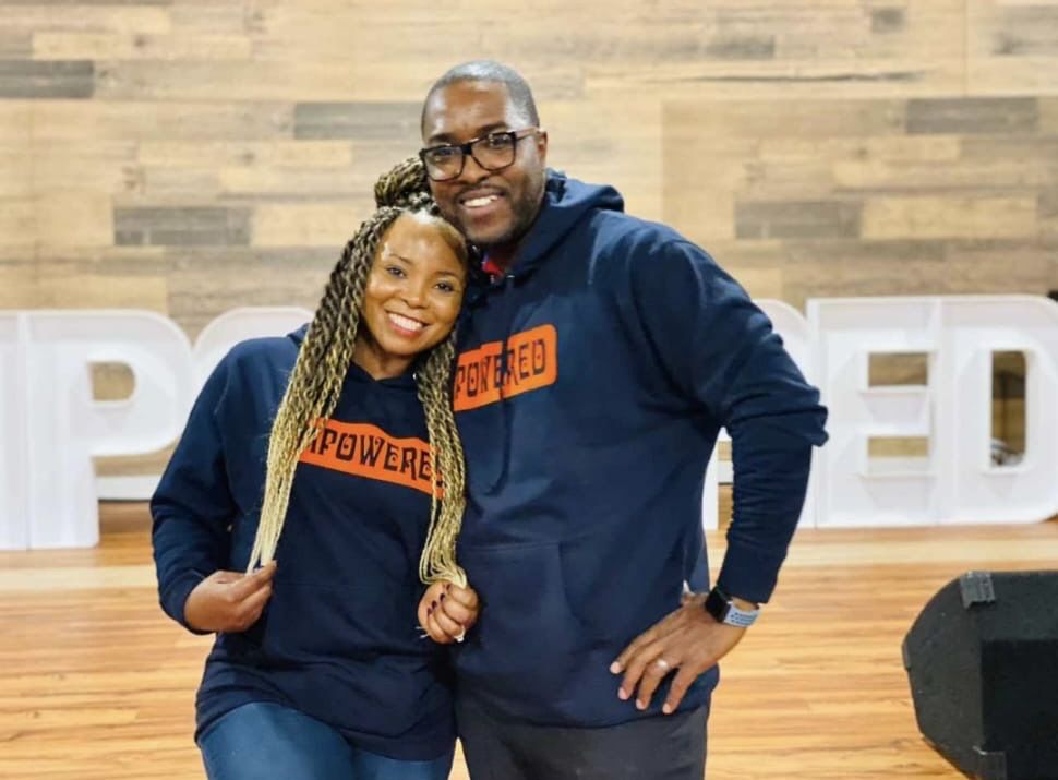 Attendees in EMPOWERED hoodies