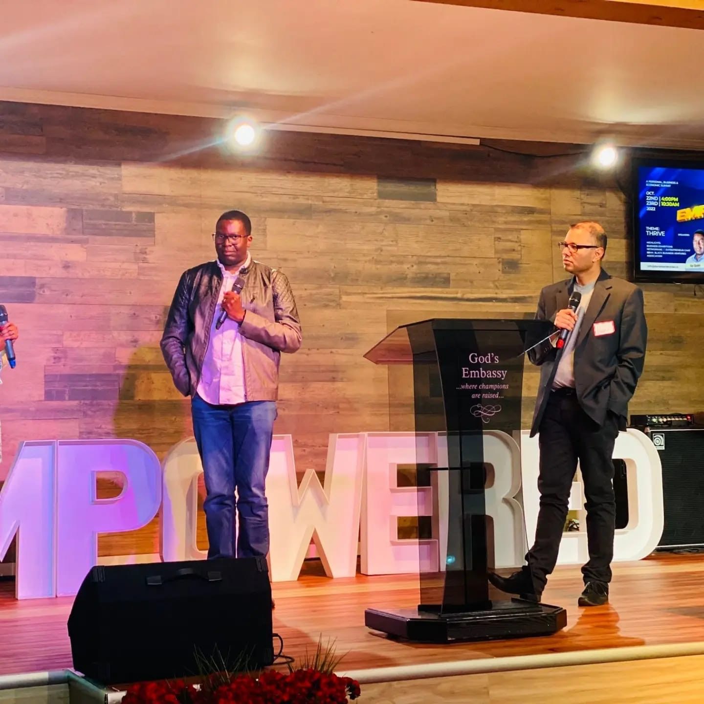 Speakers on stage at the EMPOWERED conference